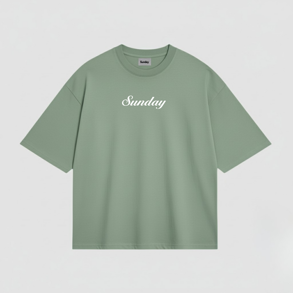 SAGE GREEN BASIC T-SHIRT