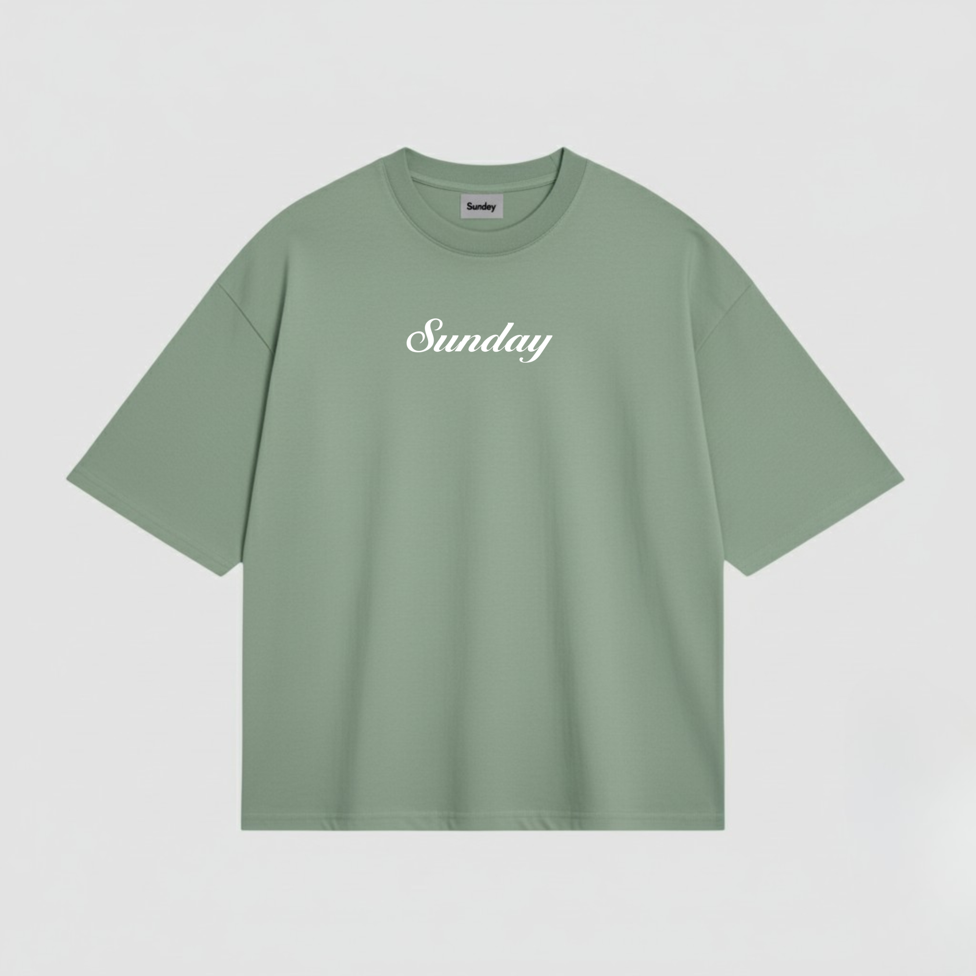 SAGE GREEN BASIC T-SHIRT