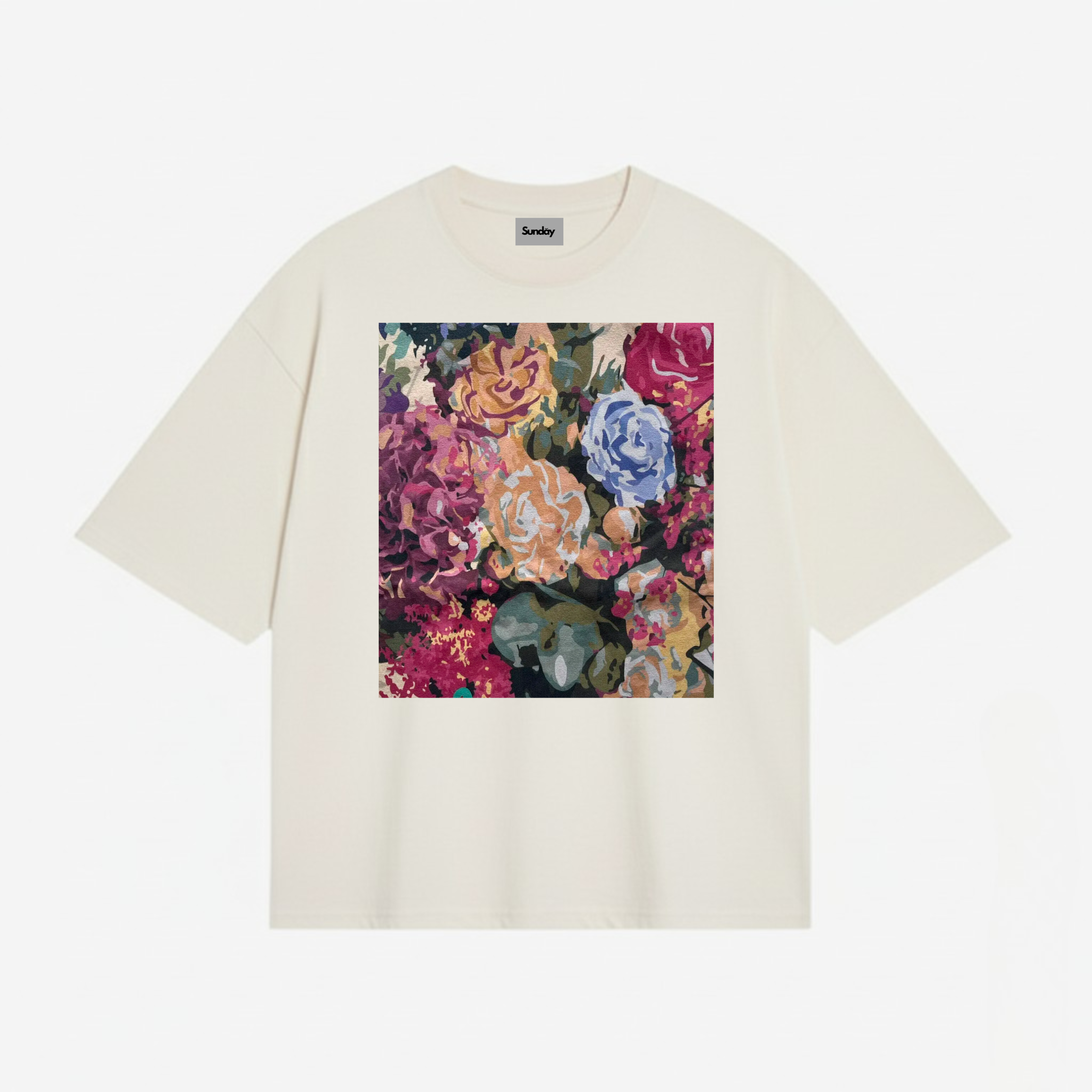 FLOWER CANVAS T-SHIRT